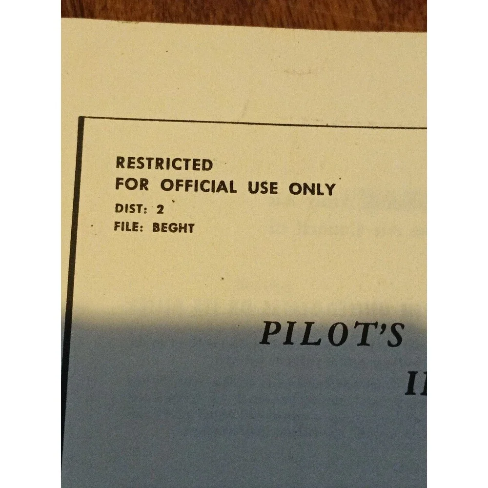 Pilot’s Flight Operating Instructions Manual For B-17 F Airplane 1943 (Reprint)
